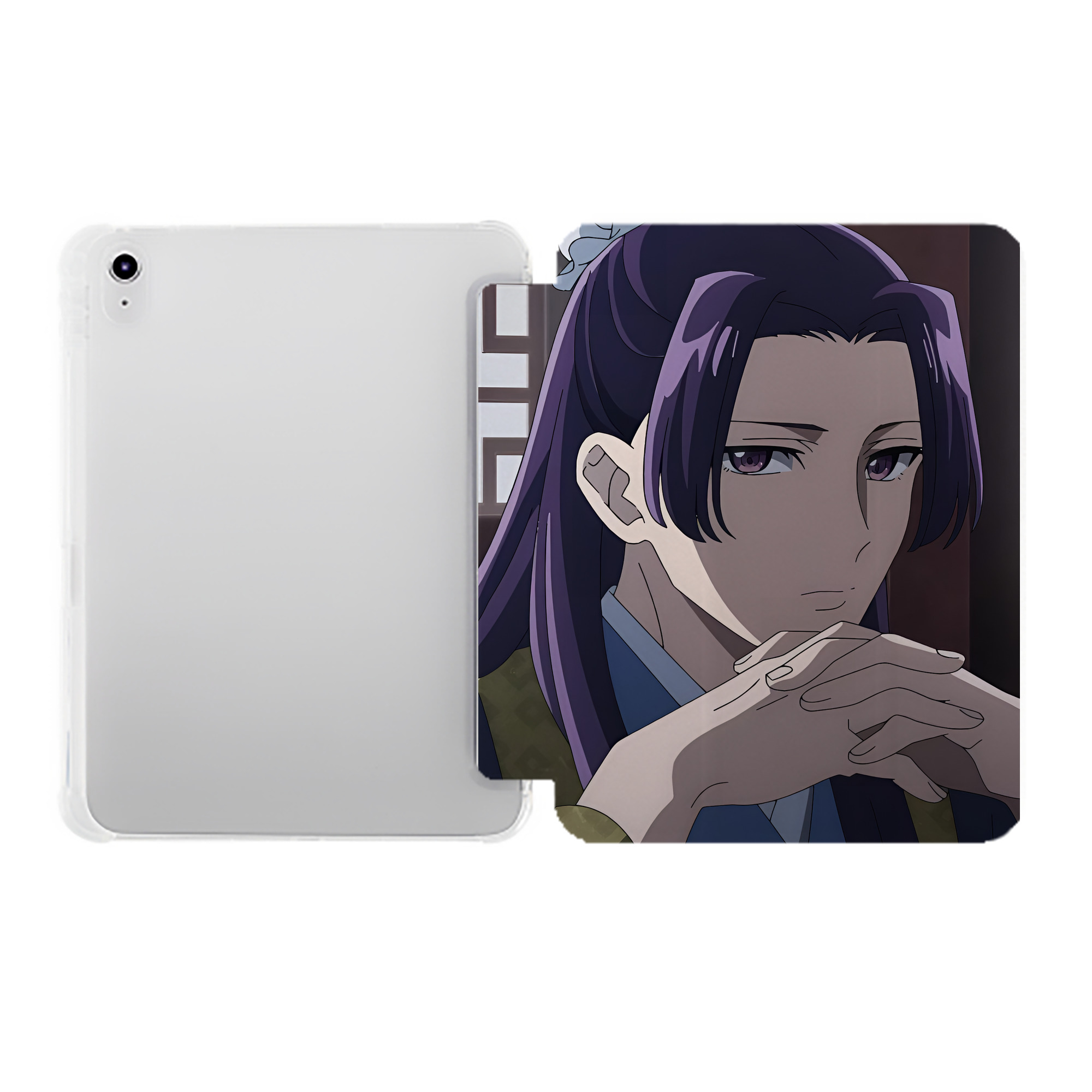 （画像用） 薬屋のひとりごと The Apothecary Diaries IPad ケース ペン収納付き 三つ折りスタンド PUレザー×シリコン 対応機種9.5/10.5/10.9インチ
